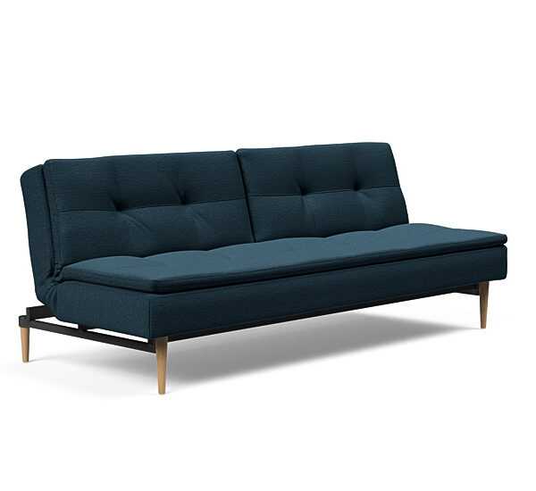 Innovation - Dublexo sovesofa med styletto ben 115x210 cm-580-Chrome ben