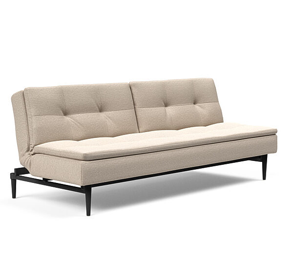Innovation - Dublexo sovesofa med styletto ben 115x210 cm-584-Sorte Egetræs ben