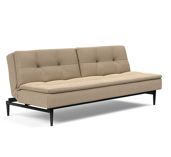 Innovation - Dublexo sovesofa med styletto ben 115x210 cm-587-Chrome ben