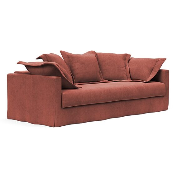 Innovation - Pascala Sovesofa 140x200 cm-317, Fløjl Rust