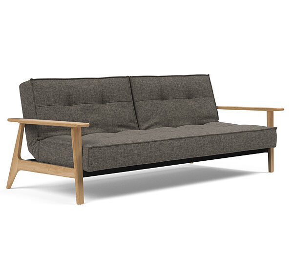 Innovation - Splitback sovesofa med Frej armlæn - Valg armlæn mellem egetræ eller røget egetræ-216 -Egetræ