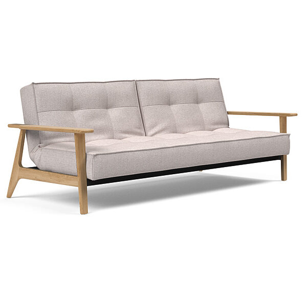 Innovation - Splitback sovesofa med Frej armlæn - Valg armlæn mellem egetræ eller røget egetræ-300 -Egetræ