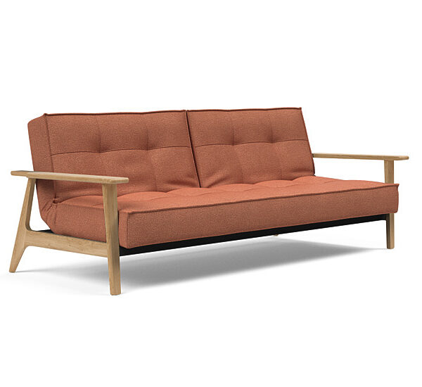 Innovation - Splitback sovesofa med Frej armlæn - Valg armlæn mellem egetræ eller røget egetræ-301-Egetræ