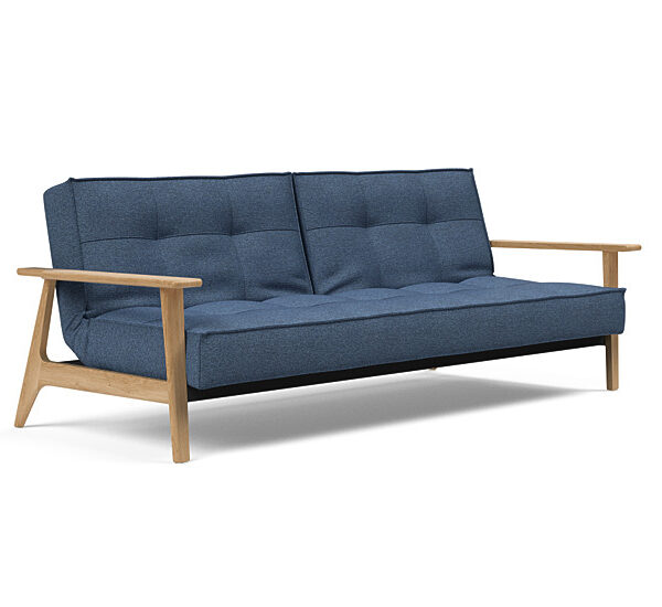 Innovation - Splitback sovesofa med Frej armlæn - Valg armlæn mellem egetræ eller røget egetræ-302-Egetræ