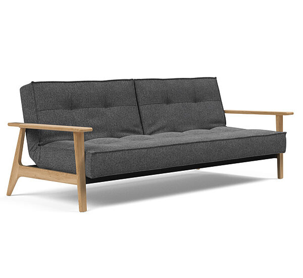 Innovation - Splitback sovesofa med Frej armlæn - Valg armlæn mellem egetræ eller røget egetræ-350-Egetræ