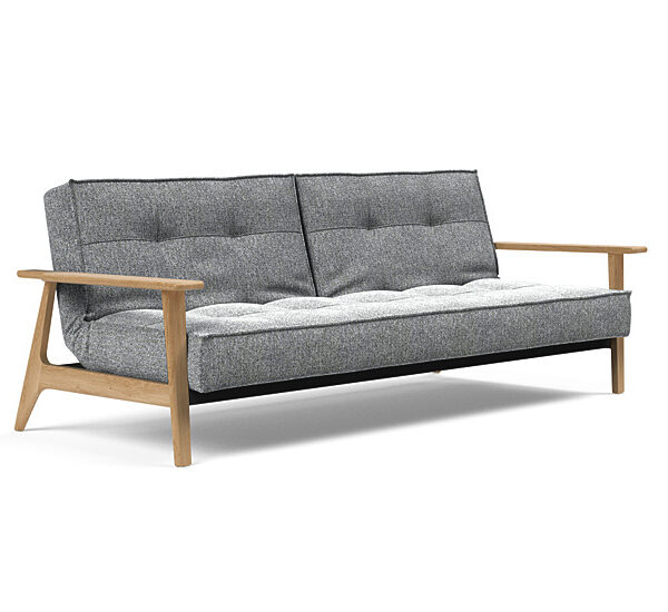 Innovation - Splitback sovesofa med Frej armlæn - Valg armlæn mellem egetræ eller røget egetræ-351 -Egetræ
