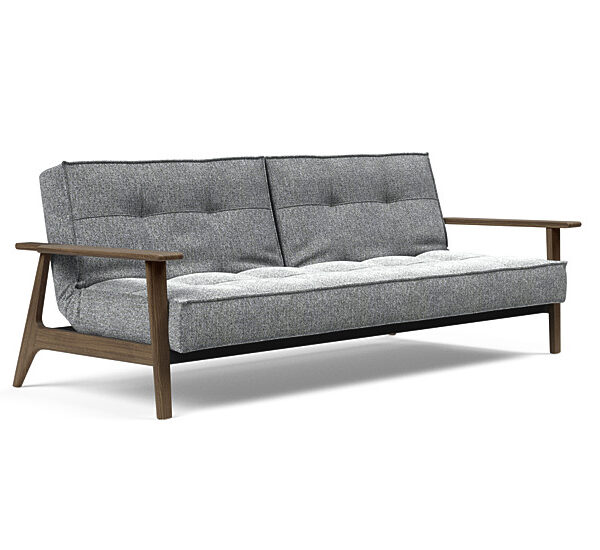 Innovation - Splitback sovesofa med Frej armlæn - Valg armlæn mellem egetræ eller røget egetræ-351 -Røget Egetræ