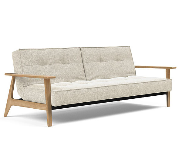 Innovation - Splitback sovesofa med Frej armlæn - Valg armlæn mellem egetræ eller røget egetræ-357-Egetræ