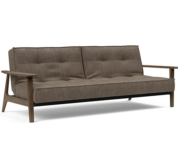 Innovation - Splitback sovesofa med Frej armlæn - Valg armlæn mellem egetræ eller røget egetræ-411 -Egetræ