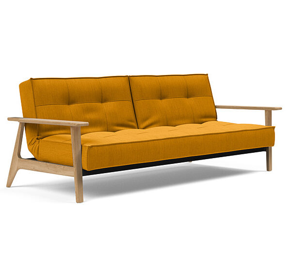 Innovation - Splitback sovesofa med Frej armlæn - Valg armlæn mellem egetræ eller røget egetræ-507-Egetræ