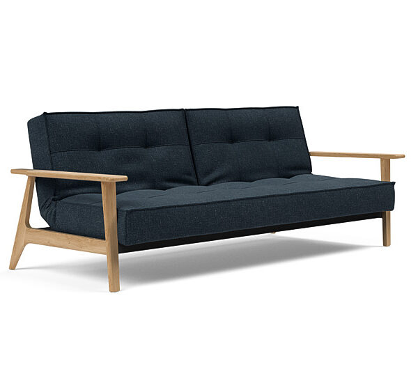 Innovation - Splitback sovesofa med Frej armlæn - Valg armlæn mellem egetræ eller røget egetræ-515 -Egetræ