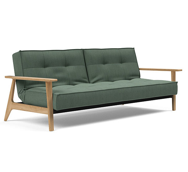 Innovation - Splitback sovesofa med Frej armlæn - Valg armlæn mellem egetræ eller røget egetræ-518 -Egetræ