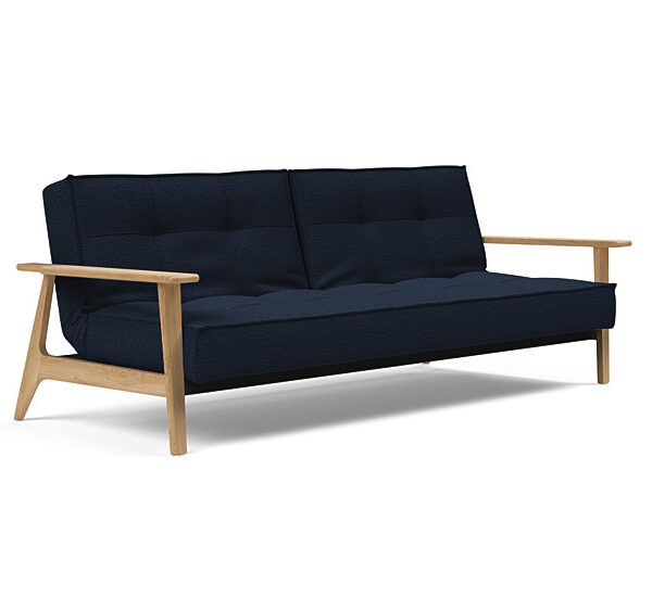 Innovation - Splitback sovesofa med Frej armlæn - Valg armlæn mellem egetræ eller røget egetræ-528 -Egetræ