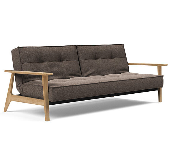 Innovation - Splitback sovesofa med Frej armlæn - Valg armlæn mellem egetræ eller røget egetræ-530-Egetræ