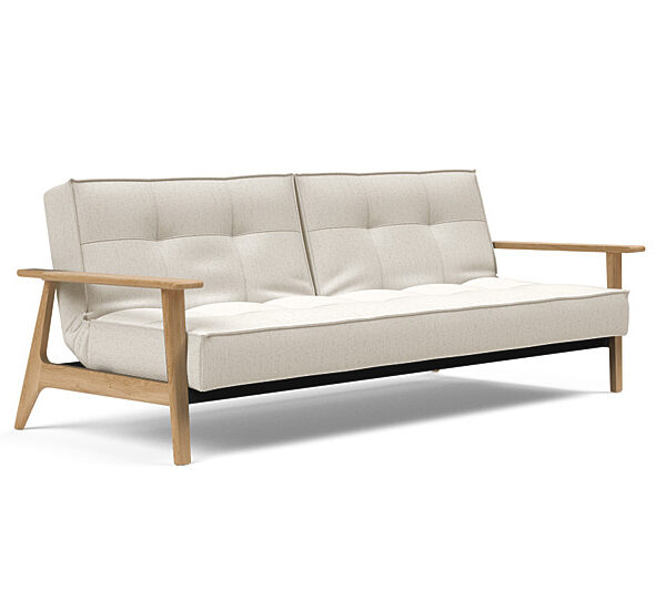 Innovation - Splitback sovesofa med Frej armlæn - Valg armlæn mellem egetræ eller røget egetræ-531-Egetræ