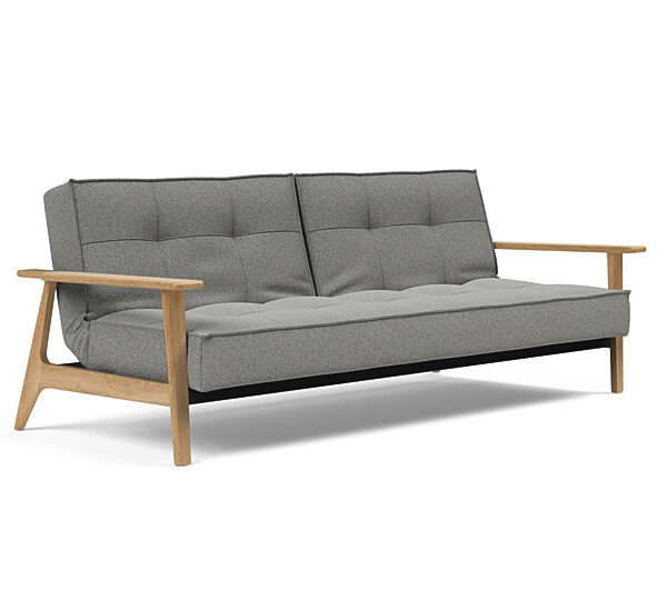 Innovation - Splitback sovesofa med Frej armlæn - Valg armlæn mellem egetræ eller røget egetræ-533 -Egetræ