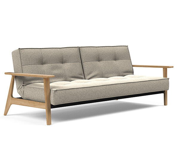 Innovation - Splitback sovesofa med Frej armlæn - Valg armlæn mellem egetræ eller røget egetræ-539-Egetræ