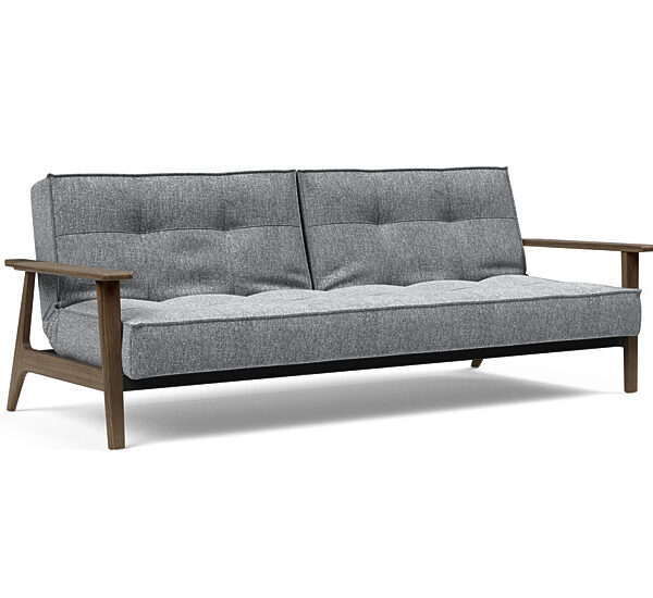 Innovation - Splitback sovesofa med Frej armlæn - Valg armlæn mellem egetræ eller røget egetræ-565 -Røget Egetræ
