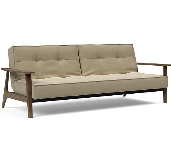 Innovation - Splitback sovesofa med Frej armlæn - Valg armlæn mellem egetræ eller røget egetræ-571 -Røget Egetræ