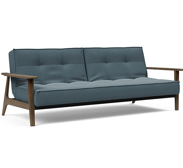 Innovation - Splitback sovesofa med Frej armlæn - Valg armlæn mellem egetræ eller røget egetræ-573 -Røget Egetræ