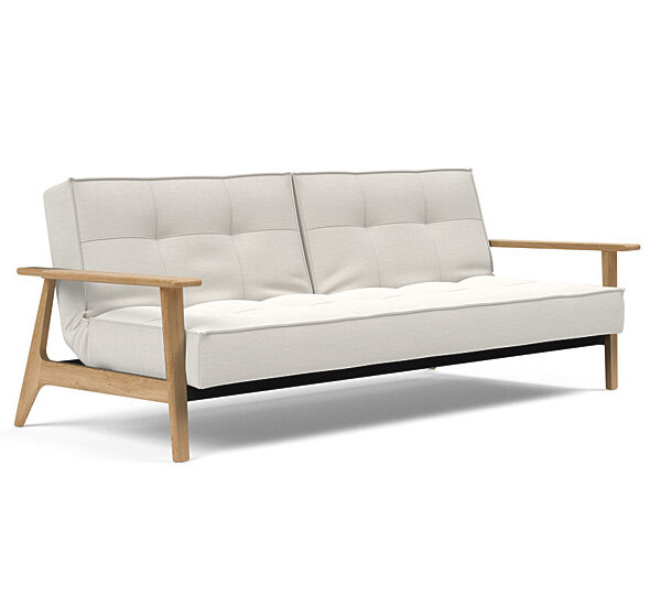 Innovation - Splitback sovesofa med Frej armlæn - Valg armlæn mellem egetræ eller røget egetræ-574 -Egetræ