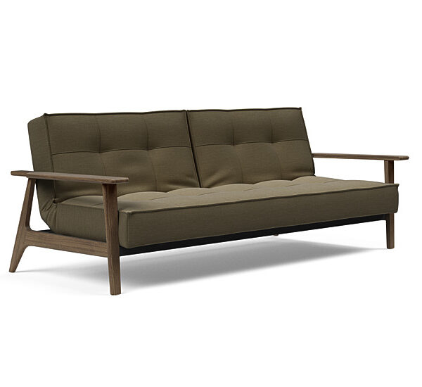 Innovation - Splitback sovesofa med Frej armlæn - Valg armlæn mellem egetræ eller røget egetræ-575 -Røget Egetræ