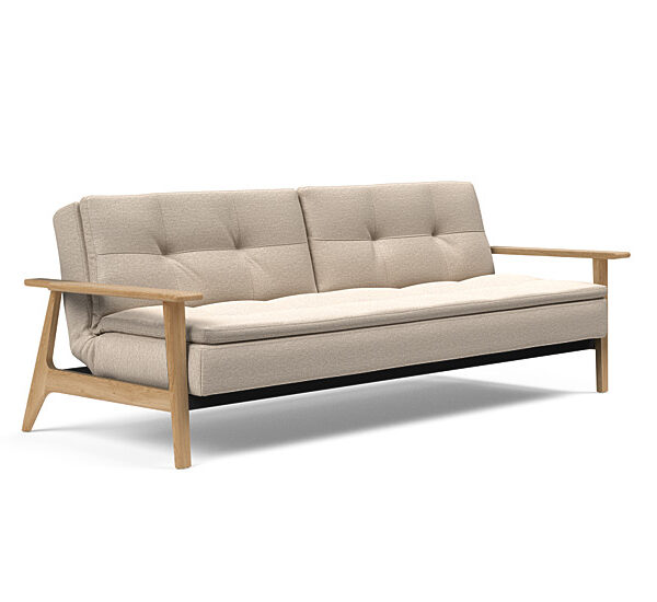 Innovation - Splitback sovesofa med Frej armlæn - Valg armlæn mellem egetræ eller røget egetræ-584-Egetræ