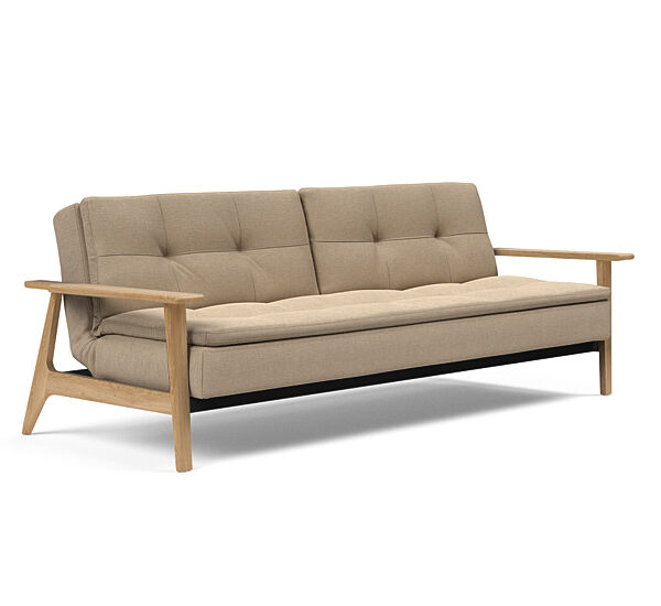 Innovation - Splitback sovesofa med Frej armlæn - Valg armlæn mellem egetræ eller røget egetræ-587-Egetræ