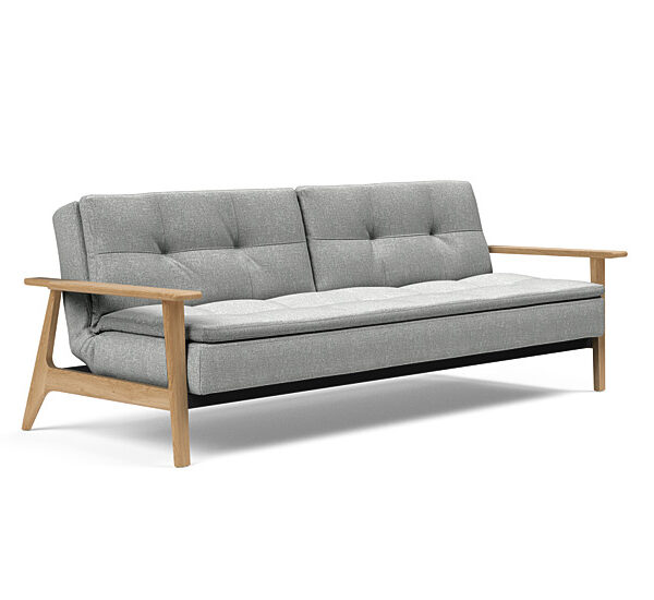 Innovation - Splitback sovesofa med Frej armlæn - Valg armlæn mellem egetræ eller røget egetræ-590 -Røget Egetræ