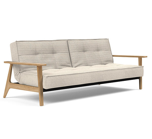 Innovation - Splitback sovesofa med Frej armlæn - Valg armlæn mellem egetræ eller røget egetræ-594-Egetræ