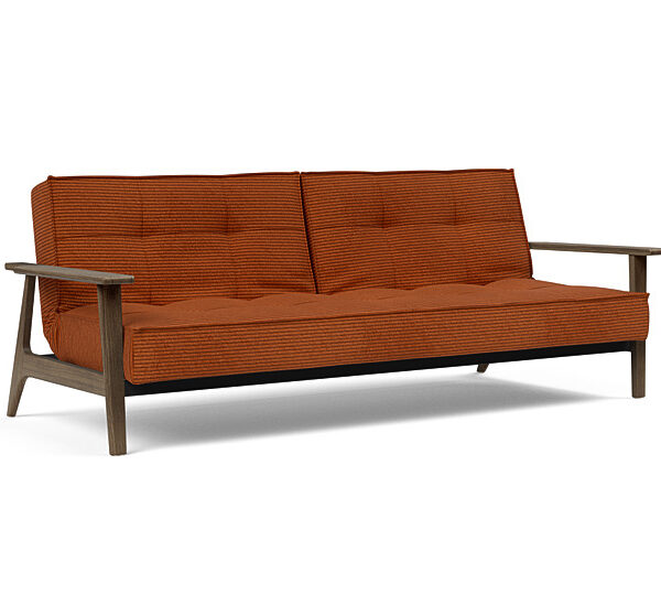 Innovation - Splitback sovesofa med Frej armlæn - Valg armlæn mellem egetræ eller røget egetræ-595 -Røget Egetræ