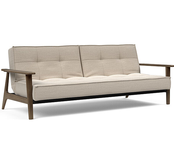 Innovation - Splitback sovesofa med Frej armlæn - Valg armlæn mellem egetræ eller røget egetræ-612-Røget Egetræ