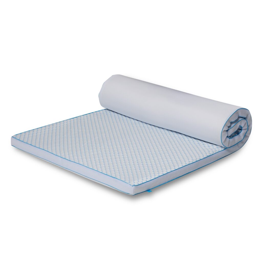 Kølende H-split topmadras - 160x200 cm 5 cm høj - 5 zoner - Memoryskum topmadras - SLEEP TECH by Borg