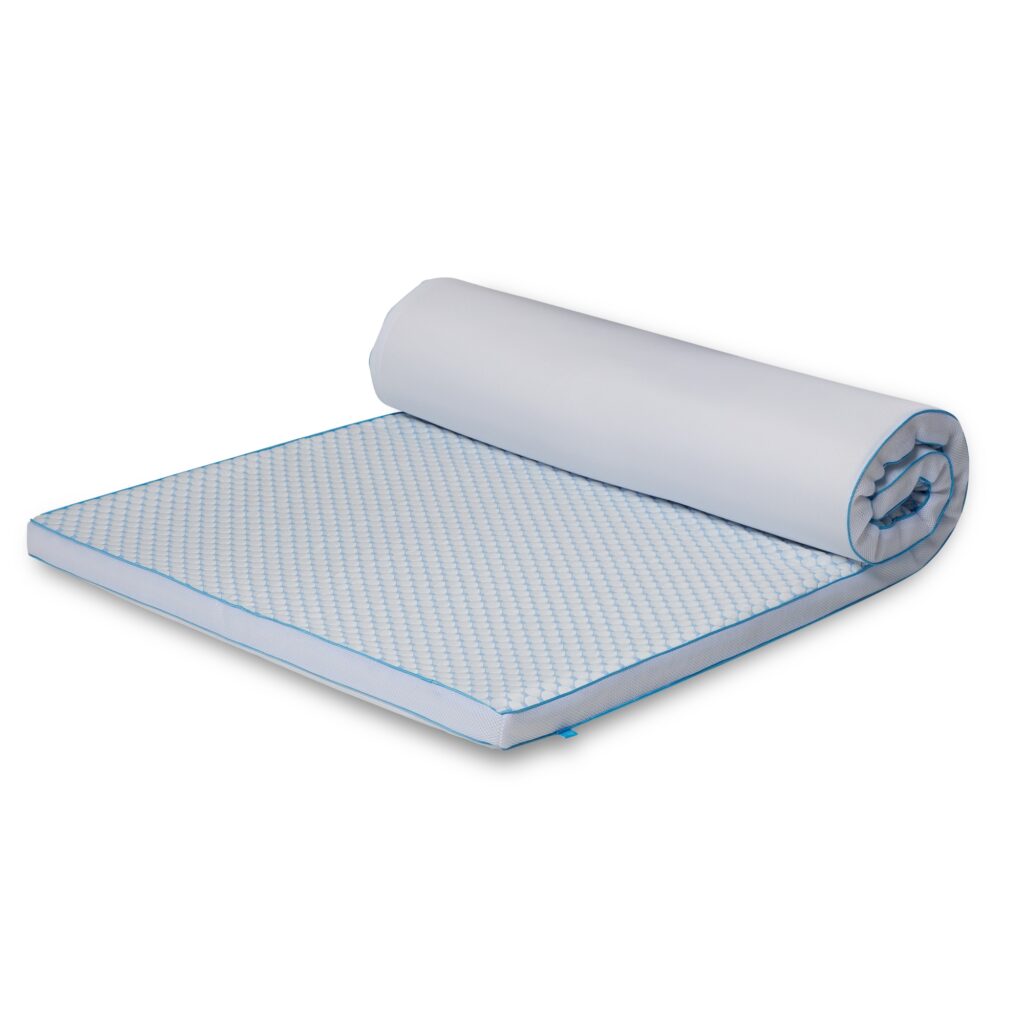 Kølende U-split topmadras - 160x200 cm 5 cm høj - 5 zoner - Memoryskum topmadras - SLEEP TECH by Borg