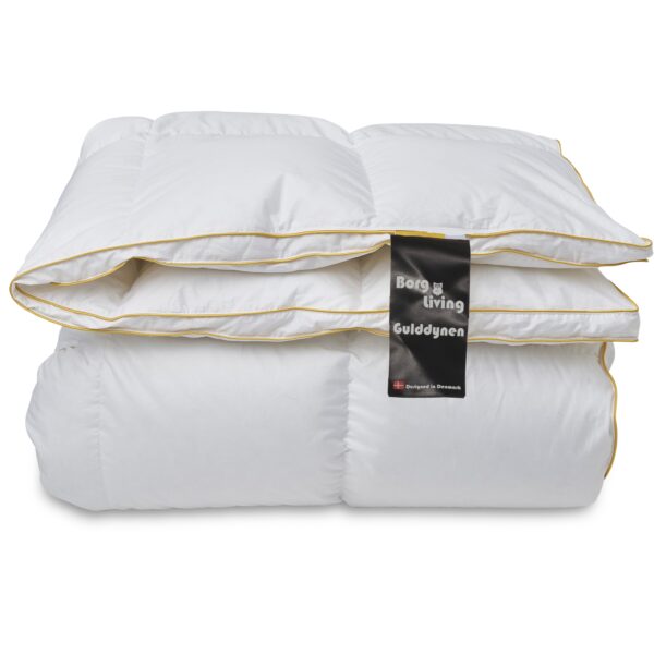 Luksus vinterdyne 140x200 cm - Gåsedunsdyne - Vinterdyne med 100% gåsedun - Borg Living Gulddynen