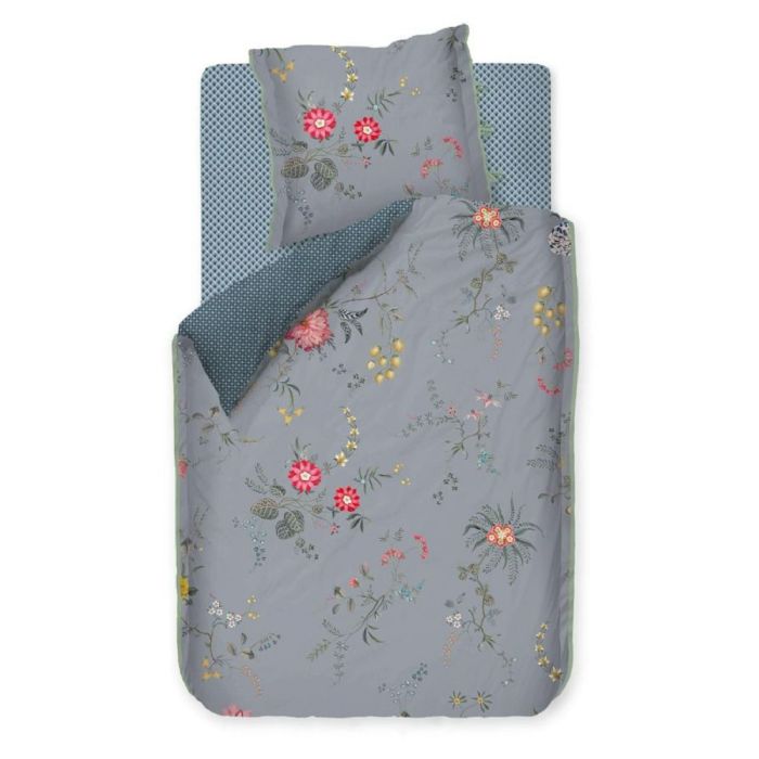 Pip Studio sengetøj - 140x200 cm - Fleur Grandeur - Vendbar dynebetræk - 100% bomulds sengesæt