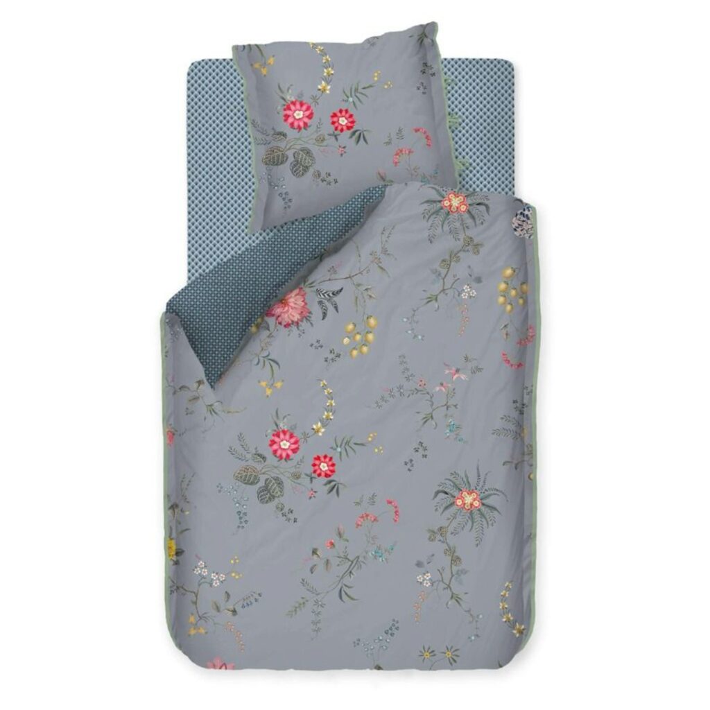 Pip Studio sengetøj - 140x200 cm - Fleur Grandeur - Vendbar dynebetræk - 100% bomulds sengesæt