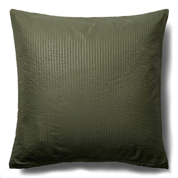 Pudebetræk 60x63 cm - Bæk og bølge - Microfiber - Grøn krep