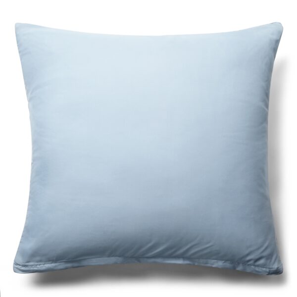 Pudebetræk 60x63 cm - Ensfarvet lyseblåt hovedpudebetræk - Microfiber pudebetræk - IN Style