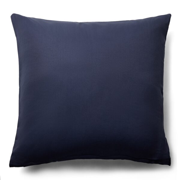 Pudebetræk 60x63 cm - Ensfarvet mørkeblåt hovedpudebetræk - Microfiber pudebetræk - IN Style