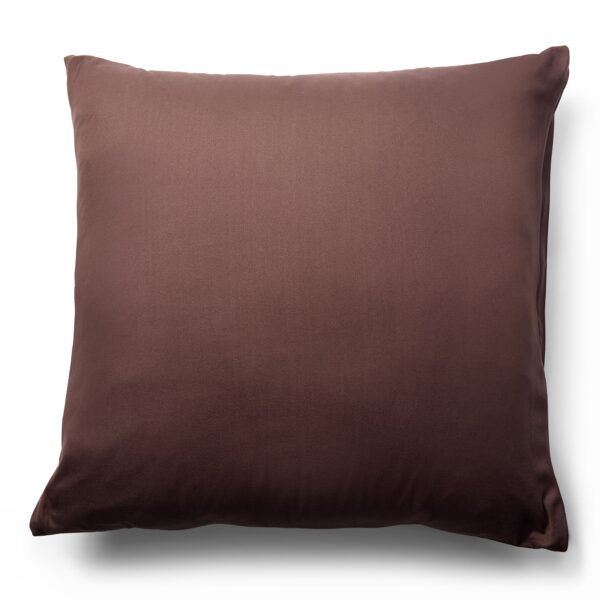 Pudebetræk 60x63 cm - Microfiber - Ensfarvet brun