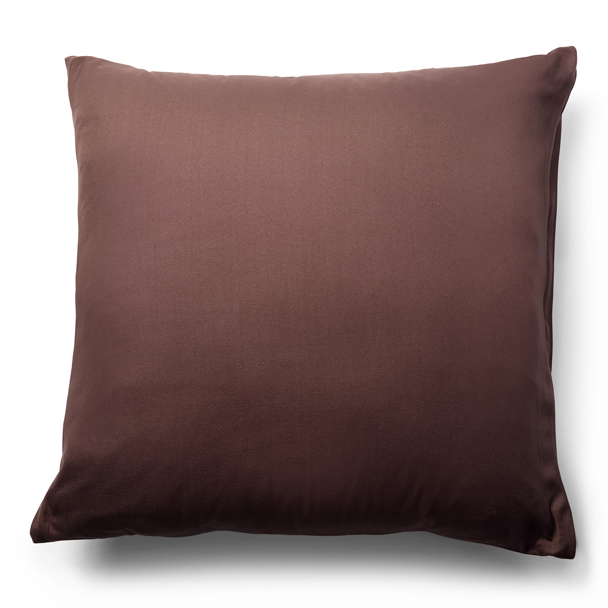 Pudebetræk 60x63 cm - Microfiber - Ensfarvet brun Pudebetræk 60x63 cm - Microfiber - Ensfarvet brun