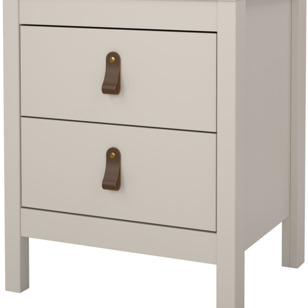 Sengebord Vesterholm Lunor natbord Kashmir 2 skuffer FSC-certificeret Danmark H54xB44xD38 cm