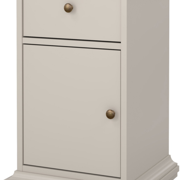 Sengebord Vesterholm Nora natbord, kashmir, 1 skuffe og 1 låge, FSC, H69 x B44 x D40 cm