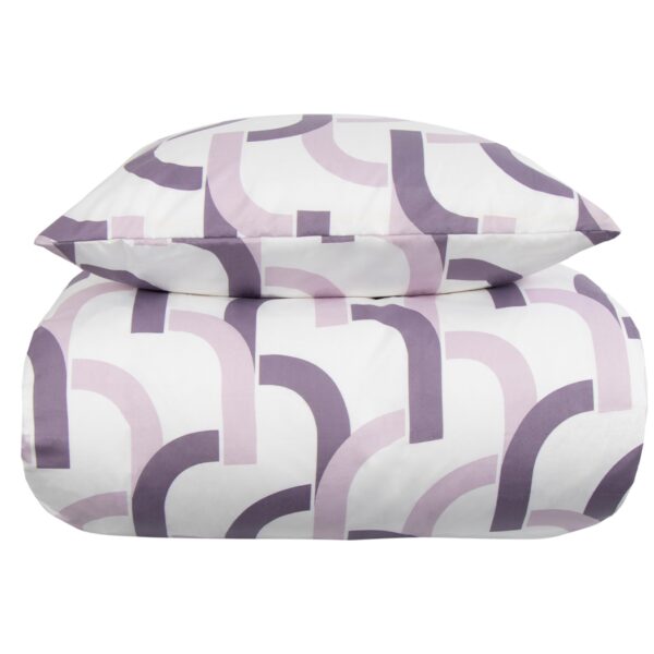 Sengetøj 140x220 cm - Microfiber - Lilla print