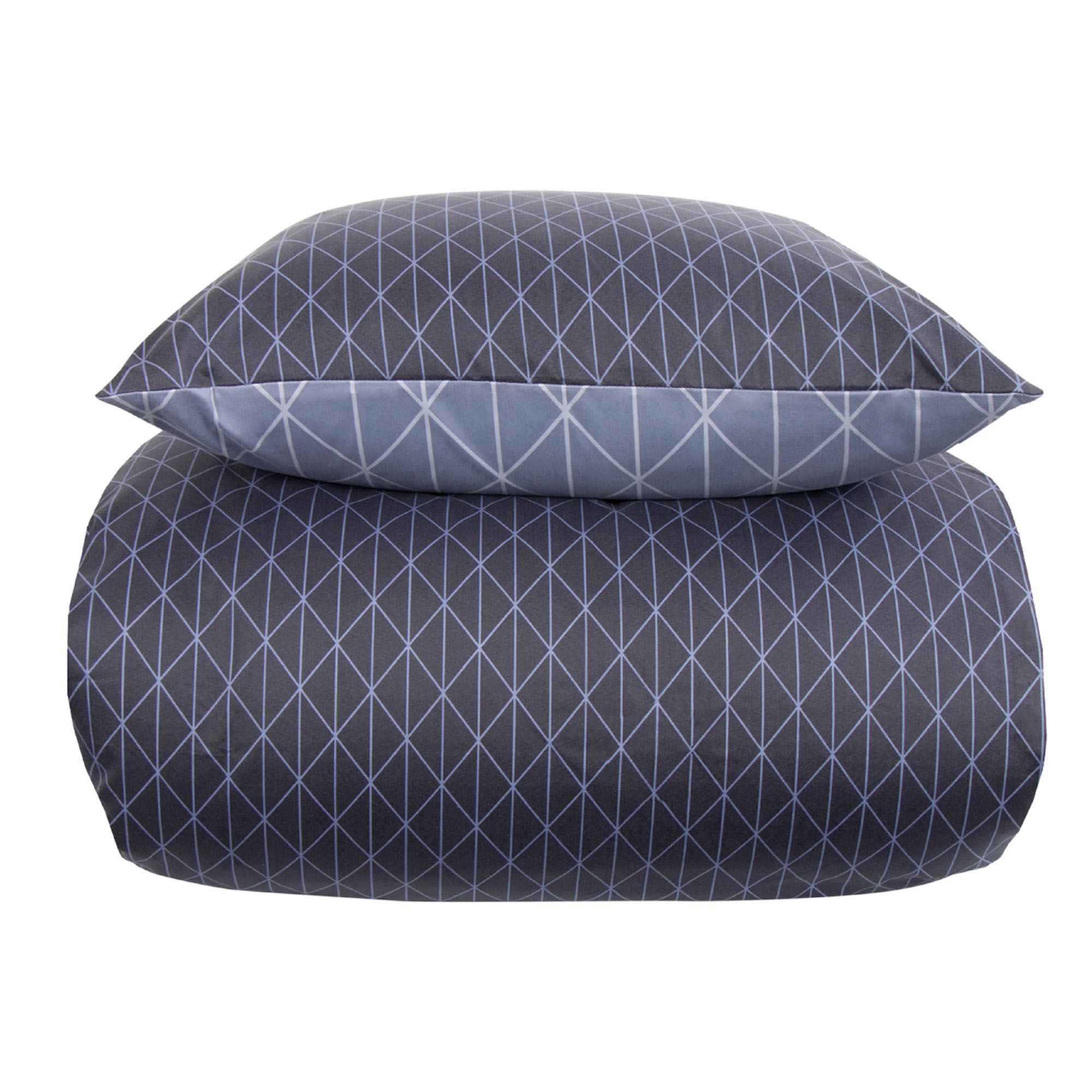 Sengetøj til kingsizedyne 240x220 cm - Harlekin blåt sengesæt - Vendbart design - In Style sengelinned i mikrofiber Sengetøj til kingsizedyne 240x220 cm - Harlekin blåt sengesæt - Vendbart design - In Style sengelinned i mikrofiber