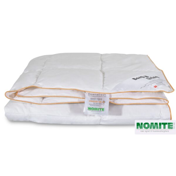 Sommerdyne 200x220 cm - Dobbeltdyne med moskusdun - Borg Living let og luftig dobbelt dyne sommer