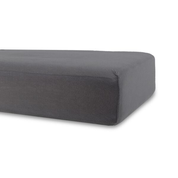 Stræklagen 60x120 cm - Gråt - Bomulds faconlagen til babymadras