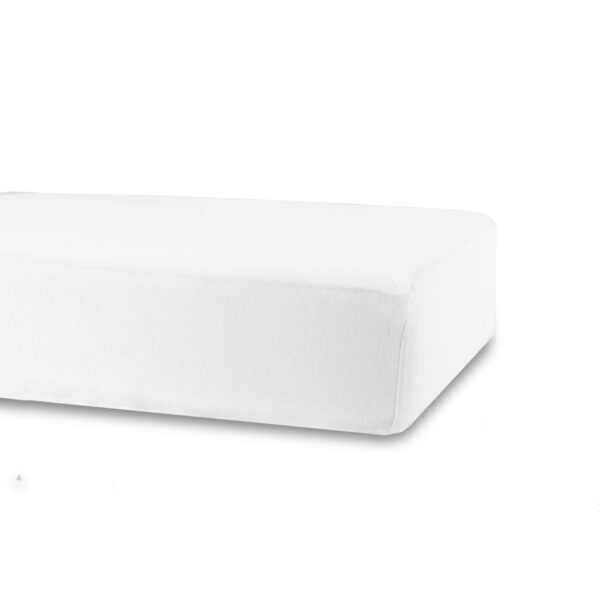 Stræklagen 60x120 cm - Hvid - Bomulds faconlagen til babymadras