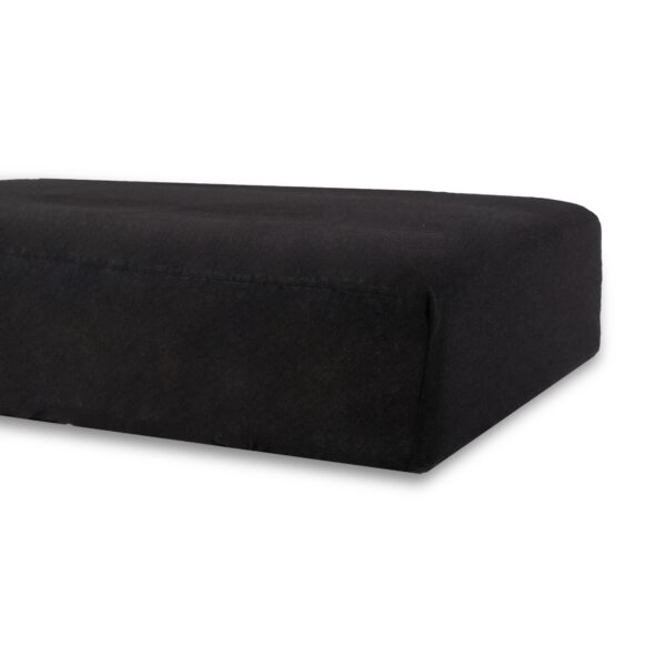 Stræklagen 60x120 cm - Sort - Bomulds faconlagen til babymadras